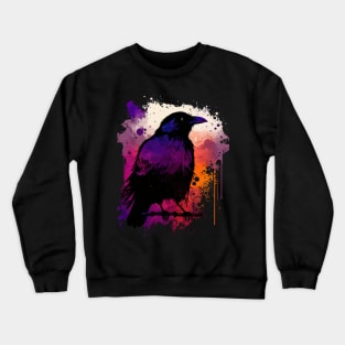 Cosmic Tie Dye Raven Drip Crewneck Sweatshirt